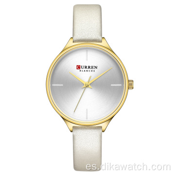 CURREN 9062 reloj de pulsera de lujo de acero inoxidable de oro rosa reloj de cuarzo con movimiento de alta calidad reloj de hora de esfera grande reloj de mujer
